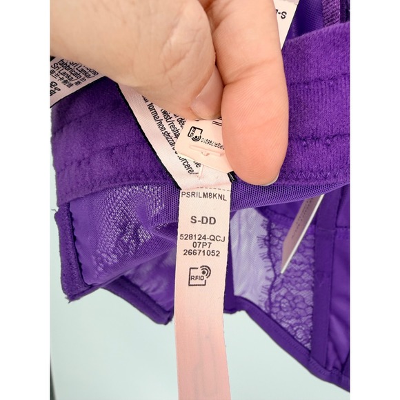 Victorias Secret Dream Angels Purple Lace Corset Top Bustier S-DD NWT - Picture 5 of 8